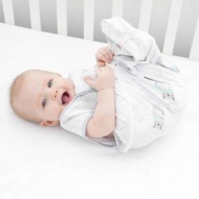img 1 attached to Комплект из 2 спальных мешков TILLYOU - хлопковое одеяло для малышей 18-24 месяцев, дизайн медведя и одуванчика