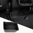 streamline your model 3&s with topfit's rear center console organizer tray and seat storage box logo