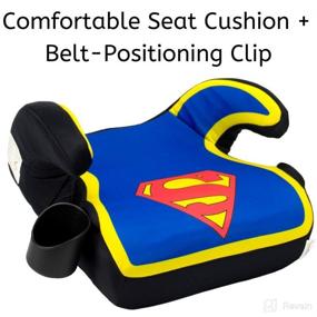 img 2 attached to Backless Booster Car Seat for Kids - DC Comics Superman Edition
