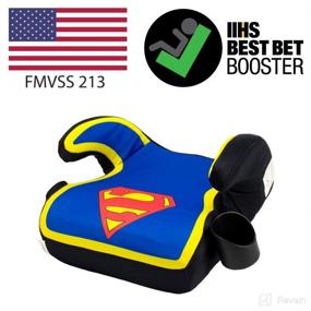 img 3 attached to Backless Booster Car Seat for Kids - DC Comics Superman Edition