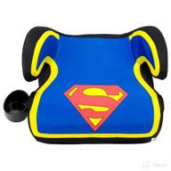 backless booster car seat for kids - dc comics superman edition logo