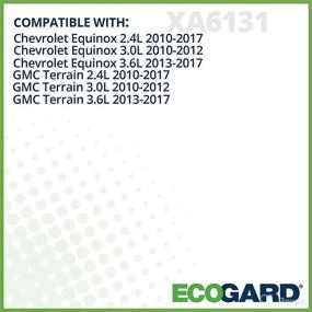 img 2 attached to 🔍 ECOGARD XA6131 Premium Engine Air Filter: Perfect Fit for Chevrolet Equinox & GMC Terrain, Multiple Engine Options (2010-2017)