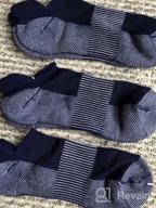 img 1 attached to Copper Infused Running Socks - Moisture Wicking & Anti-Odor Unisex Ankle Crew Cushion Socks For Trekking & Hiking By Hissox review by Reginald Holman