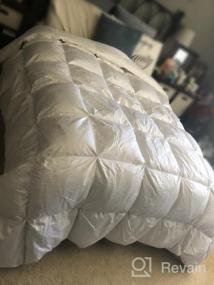 img 5 attached to Experience Ultimate Comfort With Puredown® Goose Down Comforter - Full/Queen Size, 800 Fill Power, 100% Cotton, Winter Oversized Duvet Insert, 700 Thread Count, Pinch Pleat Extra Warmth