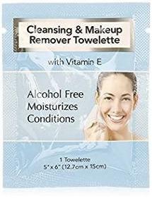 img 4 attached to 🧴 Vitamin E Infused Cleansing and Makeup Remover Wipes, 60 Pack in Organza Bag