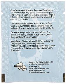 img 3 attached to 🧴 Vitamin E Infused Cleansing and Makeup Remover Wipes, 60 Pack in Organza Bag