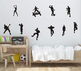 img 3 attached to 🎮 LHKSER Game Wall Decal Sticker Poster - Floss Dancing Nursery Boys Vinyl Decal for Game Room Wall Décor - Game Stickers (Black++)