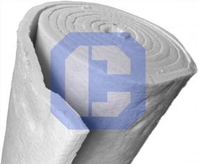 img 1 attached to Hassle-Free Insulation Solution For High-Temperature Applications - CeraMaterials Ceramic Fiber Blanket Fire Blanket For Stoves, Furnace, Kilns, Boilers & More!