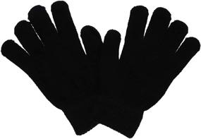 img 2 attached to 🧤 Stay Warm in Style with Black Gloves Magic Girls Colors Girls' Accessories for Cold Weather