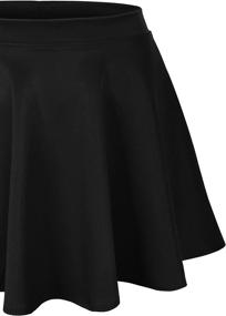 img 2 attached to KOGMO Womens Versatile Stretchy Skirt S Purple: Comfortable and Stylish Women's Clothing and Skirts