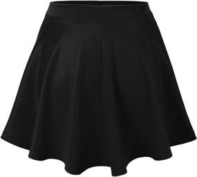 img 3 attached to KOGMO Womens Versatile Stretchy Skirt S Purple: Comfortable and Stylish Women's Clothing and Skirts