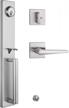 tmc handleset with modern knob and mode,handleset for exterior and front door with deadbolt in silver satin nickel finish mdhst (keyed handleset, brushed nickel) logo