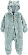 carters months hooded sherpa bunting apparel & accessories baby girls логотип