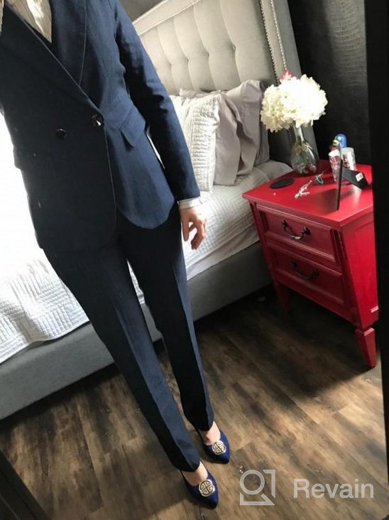 img 1 attached to LISUEYNE Women'S 3-Piece Office Blazer Suit Set: Perfect For Work & Business! review by Emmanuel Nguyen