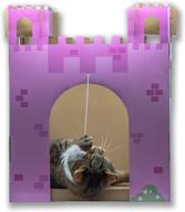 🏰 midlee pink castle cat scratcher house: the perfect interactive retreat for your feline friend logo