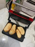 img 1 attached to Sandwich maker Kitfort KT-1609 Panini Maker, red review by Ada Boguszewska ᠌