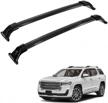 alavente roof rack crossbar for gmc acadia 2017-2022 with 130lbs capacity, adjustable luggage cargo carrier bar, aluminum made for canoe, kayak, and bike transportation on side rails rooftop. logo