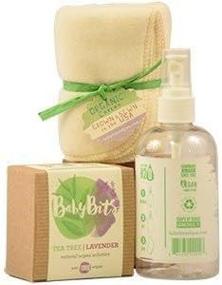 img 1 attached to 👶 Organic Baby Bits Starter Kit - Includes 1 Box of Baby Bits Wipe Solution, 1 Spray Bottle, and 3 OsoCozy Flannel Cotton Wipes