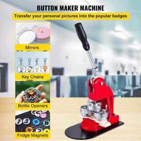 img 3 attached to Create Your Own Buttons With Mophorn Button Maker Machine - Kit Includes 1000+ Parts And Circle Cutter!