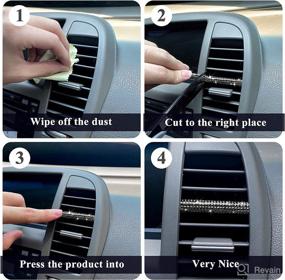 img 1 attached to 💎 Bling Car Vent Outlet Trim: Enhance Your Car's Interior with YIXIND 10-Piece Decoration Strip