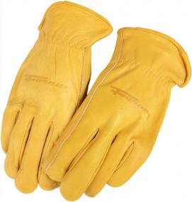 img 3 attached to Premium Cowhide Leather Driver Gloves For Men - Forney 53048 - Large Size