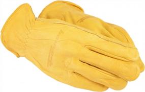 img 2 attached to Водительские перчатки премиум-класса из воловьей кожи для мужчин — Forney 53048 — большой размер