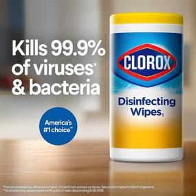 img 2 attached to 🍋 Clorox® Disinfecting Wipes: Bleach-Free Cleaning Wipes (Crisp Lemon) - 75 Count