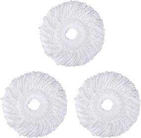 img 4 attached to 🧹 High-Quality 3 Pack Spin Mop Head Replacement - Microfiber Refill for 360° Easy Cleaning