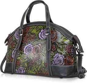 img 4 attached to Handbags Leather Shoulder Satchel Embossing Women's Handbags & Wallets : Totes