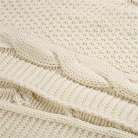img 1 attached to Add A Touch Of Elegance To Your Holiday Table With Sattiyrch'S Luxury Christmas Knit Table Runner - Cream