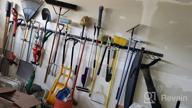 img 1 attached to Efficiently Organize Your Tools: Heavy Duty 64-Inch Garden Tool Organizer With Adjustable System, 4 Rails, And 16 Hooks For Wall Mounting review by Raysean Forth