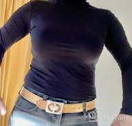 img 1 attached to Women'S Long Sleeve Turtleneck Slim Fitted Lightweight Active Layer Top Shirt review by Shannon Taylor