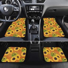 img 2 attached to 🍒 Aoopistc Cute Cherry Non-Slip Car Floor Mats 4-Pack - Durable Auto Foot Mats with Universal Fit for SUVs, Trucks, and Sedans