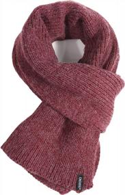 img 4 attached to 🧣 Warmth Meets Style: CACUSS Thick Winter Knitted Neckwear for Men - Must-Have Scarf Accessories