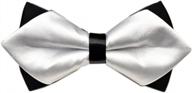 men's pre-tied bow tie solid color double layer adjustable gift logo