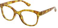 peeperspecs grandview blocking correction tortoise vision care via reading glasses logo