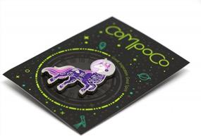 img 1 attached to Unicorn Enamel Pin Astronaut Purple Unicorn In A Space Suit Colorful Lapel Pin