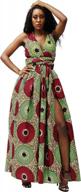 bold african print maxi dress for women - stunning dashiki long dress logo