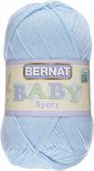soft and durable baby blue bernat sport yarn, 12.3 oz, gauge 3 light, 100% acrylic logo