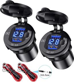 img 4 attached to 2 Pack Charge Charger Voltmeter Waterproof