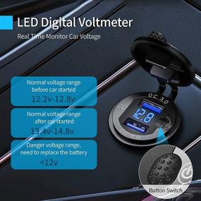 img 2 attached to 2 Pack Charge Charger Voltmeter Waterproof