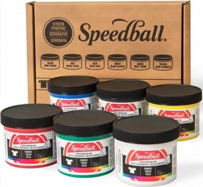 img 4 attached to 🎨 Starter Set of Speedball Fabric Screen Printing Ink