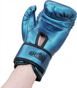 img 2 attached to Youth Boxing Gloves By Luniquz - Ideal For Boys And Girls, Available In 4, 6 And 8 Oz - Perfect For Sparring And Punching Bag Workouts