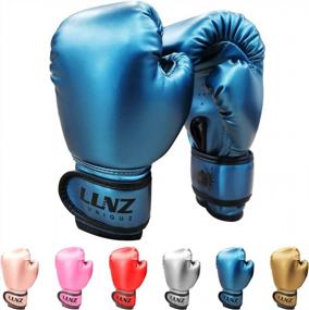 img 4 attached to Youth Boxing Gloves By Luniquz - Ideal For Boys And Girls, Available In 4, 6 And 8 Oz - Perfect For Sparring And Punching Bag Workouts