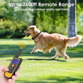 img 2 attached to Rechargeable Dog Training Collar - PETNANNY Shock Collar with Remote, 2600Ft Control Range for Large Medium Dogs 15 - 100lbs, Beep Vibration Shock Modes Included