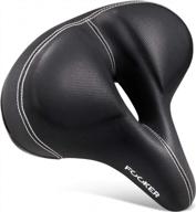 ride in comfort with fooker super wide memory foam bicycle seat - perfect for bikes, electric bikes, and indoor cycling logo