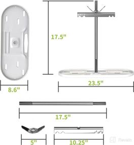 img 3 attached to 🏕️ RV Dual Propane Tank Mounting Rack for 20 lbs Tanks | Travel Trailer Hitch Frame | RVMATE