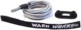 img 3 attached to 🔗 Replacement Galvanized Steel Cable Wire Rope for WARN 76065 PullzAll: Durable 7/32" Diameter x 15' Length Hawse Fairlead Accessory