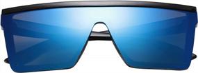 img 2 attached to Оставайтесь в тренде с большими квадратными солнцезащитными очками FEISEDY с защитой от ультрафиолета для мужчин и женщин