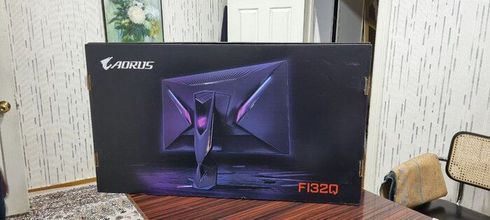 img 3 attached to 🖥️ AORUS FI32Q-X 32-Inch QHD SS IPS Gaming Monitor with Built-in KVM, 2560x1440 Display, 240Hz Refresh Rate, 1ms Response Time (GTG), 1x DisplayPort 1.4, 2x HDMI 2.1, 3x USB 3.0, KVM+USB Type-C, Supports AMD FreeSync Premium review by Stanisaw Lem ᠌